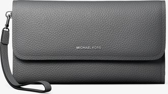 Michael Kors Jet Set Medium Pebbled Leather Convertible Wristlet