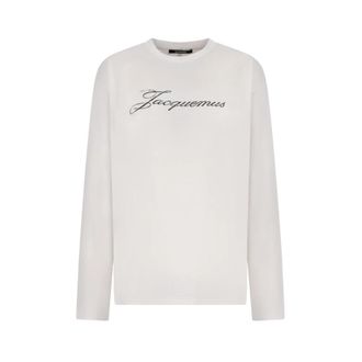Jacquemus Long Sleeve Tops - Dames - Longsleeves - Wit - 2XS - Tops