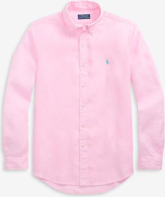 Polo Ralph Lauren Langarm-Hemd aus Leinen Pony Custom Fit