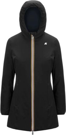 K-Way Denise St Warm Reversible - Dames - Regenjassen - Zwart - 6XL - Polyester - Jassen