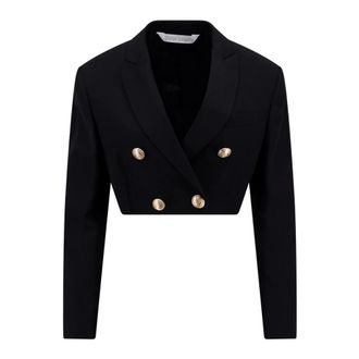 Palm Angels Blazers, female, Black, XS, Black Double-Breasted Blazer