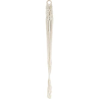 Foreside Home And Garden Macrame White Cotton Plant Hanger Rope 47 at Nordstrom