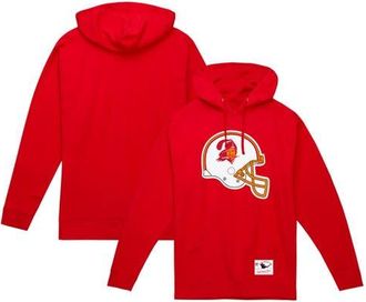 Mitchell & Ness Mens Mitchell & Ness Red Tampa Bay Buccaneers Helmet Logo Vintage Pullover Hoodie at Nordstrom, Size Medium