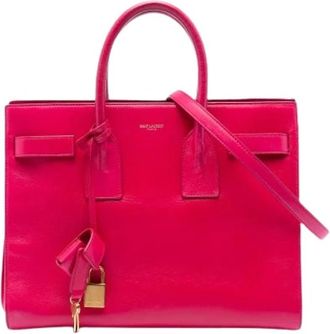 Saint Laurent Pre-owned Sac de Jour Tote Bag - Dames - Vintage Shopper - Roze - ONE Size - Leer - Vintage