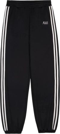 Sporty & Rich Sportieve Trackbroek Jaren 90 Stijl - Dames - Sweatpants - Zwart - S - Polyester - Broeken