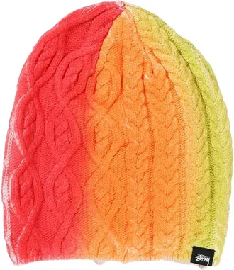 St&uuml;ssy Spray beanie - men - Cotton - One Size - Orange