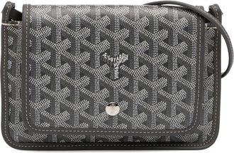 Goyard Borsa a tracolla Plumet Pocket in tela Goyardine 2025 - Grigio