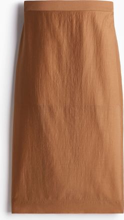 H&M Bleistiftjupe aus Lyocellmix - Beige