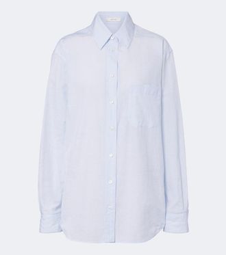 The Row Gavina cotton chambray shirt