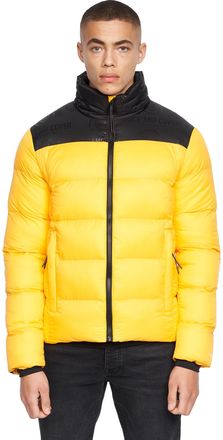 Duck and Cover Heren Synflax Puffer Jacket (Geel)