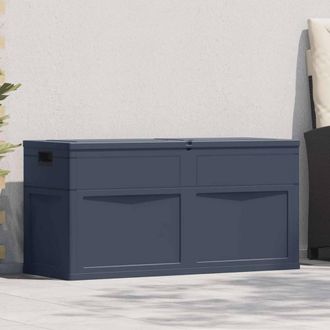 Berkfield Home Garden Storage Box 320 L Black in Navy