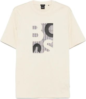 BOSS T-shirt con stampa - Toni neutri