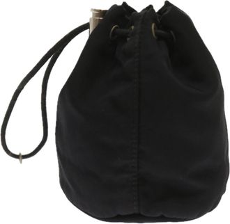 Prada Black Synthetic Clutch Bag (Pre-Owned)