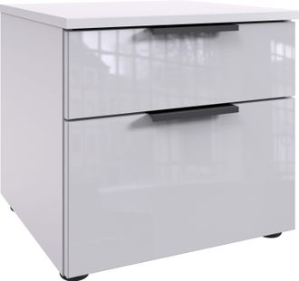 Wimex Nachtkommode »Level36 black C by fresh to go« Nachttisch mit Glaselementen auf der Front, soft-close Funktion