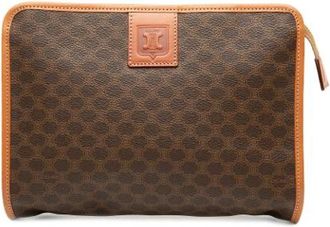 Celine Pre-owned Clutches, female, Brown, Size: ONE SIZE Pre-owned Fabric Clutch