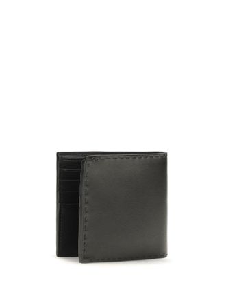 Prada Antiqued Calfskin Wallet - Black