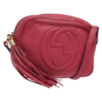 Gucci Pre-owned Leather gucci-bags - Dames - Pre-owned - Roze - Maat: ONE Size Leer