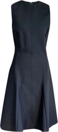 Joseph Black wool-twill Jackson pleated dress Size 36