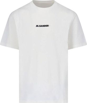 Jil Sander White T-Shirt With Subtle Logo