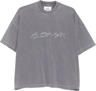 BONSAI T-shirt Basic Alberello - - Tops - Uomo - Grigio - M