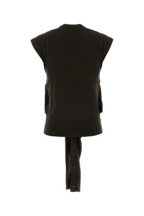 Christophe Lemaire Po0002lk087 Br397 Darkcacao Exterior: Wool Acrylic Maglieria Sweater