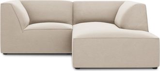 BLOOMINGLOFT 3-Sitzer Ecksofa Sao 186 x 180 cm, mit Samtbezug / Eckteil rechts