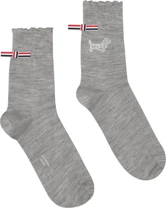 Thom Browne Calzini con dettaglio a righe - Grigio