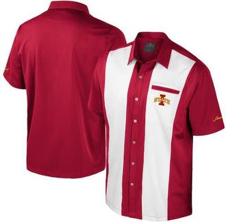 Colosseum Mens Colosseum Cardinal Iowa State Cyclones Strike Bowling Button-Up Shirt at Nordstrom, Size Medium