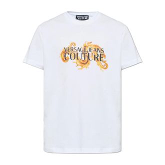Versace Jeans Couture T-Shirts, male, White, Size: 2XL Printed T-Shirt