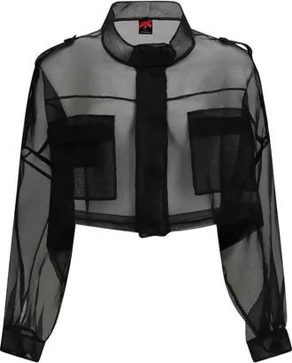 Pinko Silk Full-Length Womens Jacket