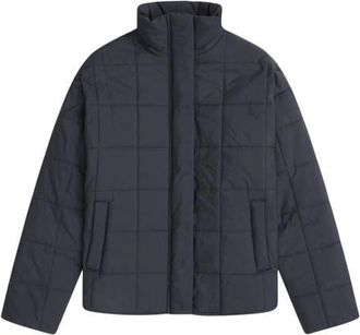 Animal Nina Grid Quilted Padded Jacket in Black at Nordstrom, Size 16