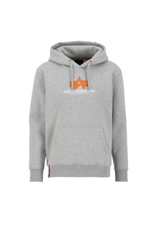 Alpha Industries Hoodie ALPHA INDUSTRIES Basic Hoodie BL Rubber, Herren, Gr. XS, grau (grau heather), Obermaterial: 80% Baumwolle, 20% Polyester, regular fit, Sweatshi