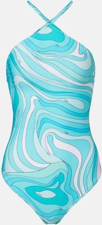 Pucci Marmo halterneck swimsuit