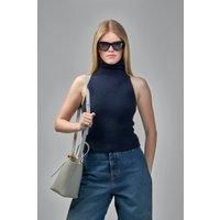 Alaia Halter Top Tweed Knit