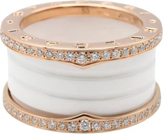 Bulgari 18kt roségouden B-zero1 ring met diamant