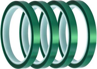 OEM 4 Rollos De Cinta Adhesiva Resistente Al Calor - 10 Mm X 33 M - Cinta De Alta Temperatura - Cinta Para Prensas T&eacute;rmicas Para Sublimaci&oacute;n Y Vinilo