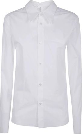 Maison Margiela Stijlvolle longsleeve - Dames - Overhemden - Wit - 2XS - Overhemden