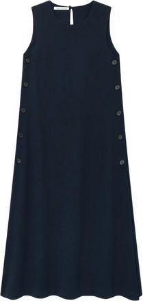 Mark Kenly Domino Tan Danna Crepe Georgette Sleeveless Dress - female - Mark Kenly Domino Tan - Midi Dresses - Blue - M - Dresses