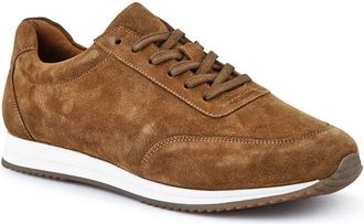 Jones Bootmaker Mens Southend2 Leather Trainers - Tan - Size UK 10