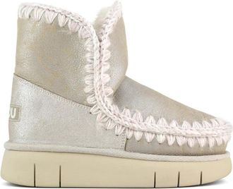 Mou Luxe Schapenvacht Dubbelzijdige Laars - Dames - Winterlaarzen - Beige - 35 EU - Schoenen