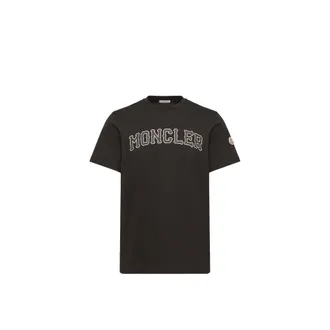 Moncler Moncler Logo Cotton T-shirt, Men, Black, Size: 3xl