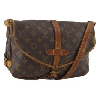 Louis Vuitton Pre-owned Cross Body Bags, female, Brown, Size: ONE SIZE Pre-owned Saumur 30 Shoulder Bag