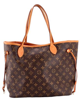 Louis Vuitton Brown Monogram Canvas Neverfull Nm Mm (Authentic Pre-Loved)