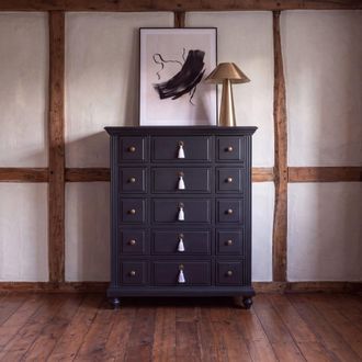 Maisons du monde Cajonera negra con 5 cajones