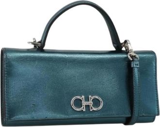 Ferragamo Pre-owned Mini Bags, female, Blue, Size: ONE SIZE Pre-owned Mini Shoulder Bag