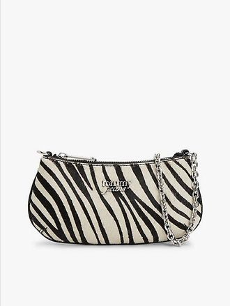 Tommy Hilfiger Zebra Print Chain Strap Logo Wallet