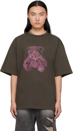 【関税込み】We11done グレー Spark ロゴ Tシャツ We11done logo-print Cotton T-shirt | Grey | FARFETCH