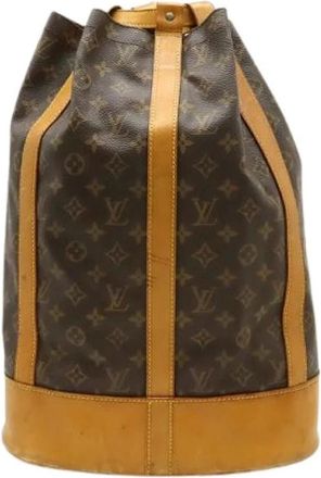 Louis Vuitton Pre-owned Bucket Bags, female, Brown, Size: ONE SIZE Pre-owned Randonee Monogram Shoulder Bag