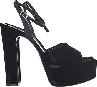 Saint Laurent High Heel Sandals, female, Black, Size: 8 1/2 US Scarpa