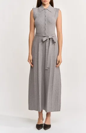 En Saison Annie Sleeveless Maxi Sweater Dress in Gray at Nordstrom, Size X-Small